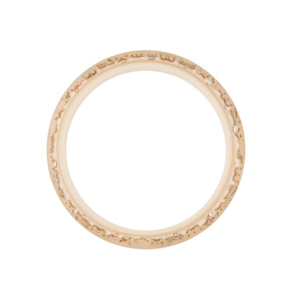 Louis Vuitton Brige Gold Resin Crystal Narrow Inclusion Bangle - Picture 2 of 14